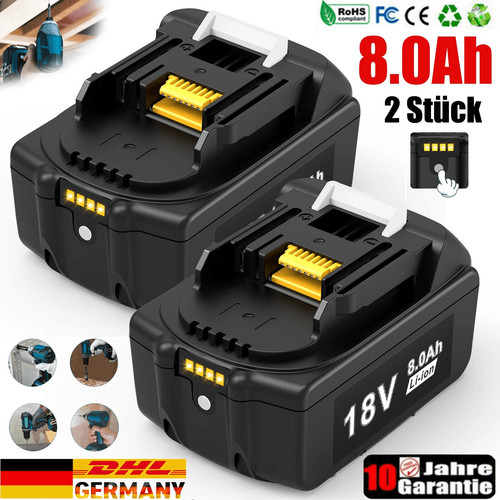 0ah für makita akku 18v - 8,0ah,
