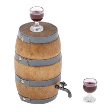 Mini Weinfass Weinglas Modell