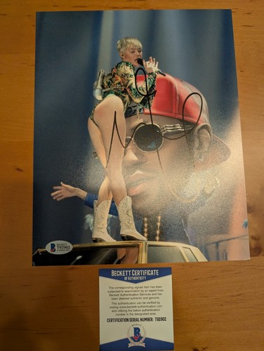 Autogrammkarte miley cyrus - autogrammkarte,