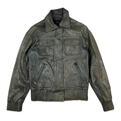Vintage bomberjacke grau - vintage,