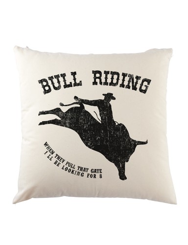 Bull riding dekokissen - bull, rodeo
