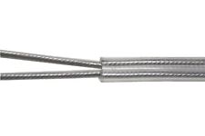 Kabel 2x0,75 rund transparent Schlauchleitung PVC-Kabel Lampen- Leuchtenleitung