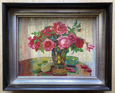 Stillleben mit rosen vase - stillleben, in