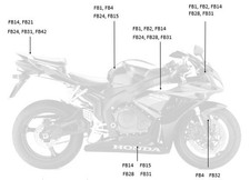 Edelstahl Verkleidungsschrauben Schraubensatz HONDA CBR1000RR SC57 2006-2007