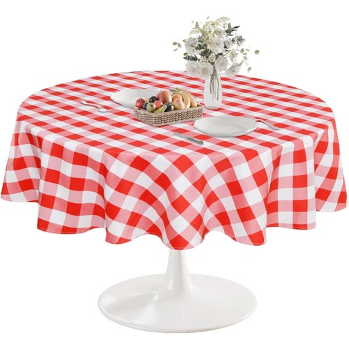Karierte tischdecke rund - tischdecke,