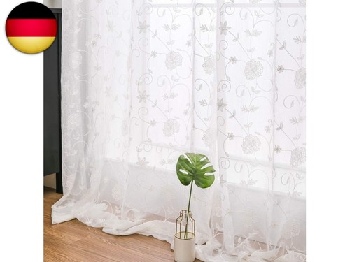 Miulee vorhänge mit blumen - mit,