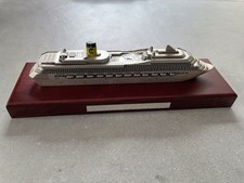 Schiffsmodell Costa Fortuna Metall Holz 23cm lang