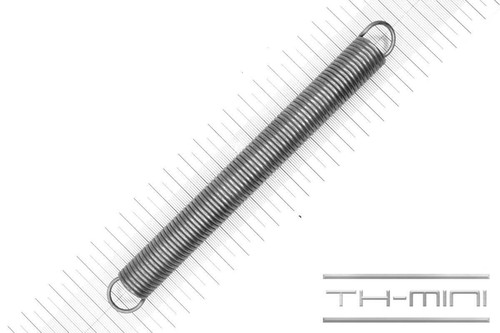 Zug feder 2mm - haken, Öse