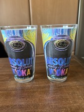 2 Gläser Pop Art Absolut Vodka Edition 