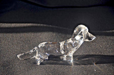 Vintage Glasfigur Dackel Dachshund 11*5,5 cm / 77,18 gramm Hund Glas Sammler 