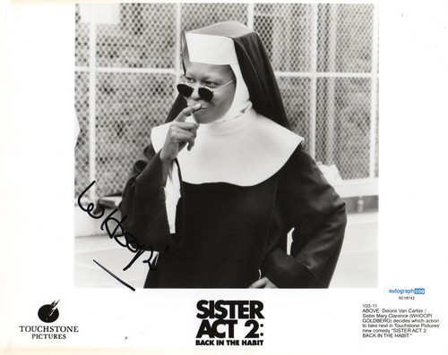 Whoopi goldberg signed photo - whoopi,