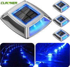 4 Stk Solar Bodenleuchte LED Solarleuchten für Außen Deck Leuchten Gartenleuch