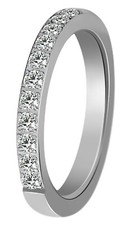 Akzent Damen Ring Edelstahl