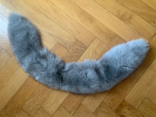 Pelzkragen stola schal silber - schal,