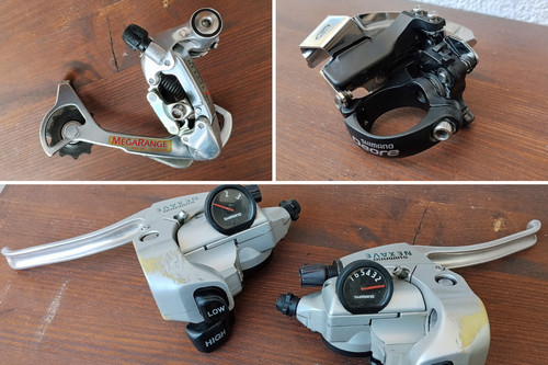 Shimano 3x7 schaltgruppe - shimano,