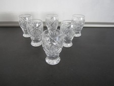 6 Schnaps Gläser Bleikristall Schnapsgläser alt geschliffen Stumpen Kristall Gla