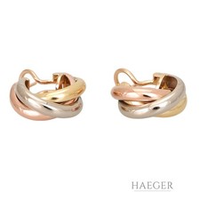 Cartier Trinity Creole Gold 18 Karat Full Set 2005