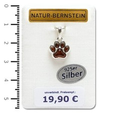 Bernstein Anhänger 'Pfote'