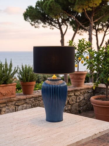 Lunatre nobile blu - lunatre, tischlampe