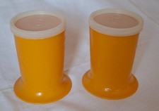 Tupper Becher 2 Stück mit Deckel, kippsicher, Sonnenblumen-Dekor, Tupperware