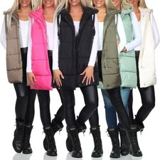 Only Damen lange Steppweste