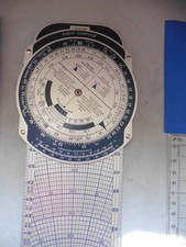 Luftfahrt Piloten Flugcomputer, Klemmbrett, Flugplotter und Navigationsartikel 