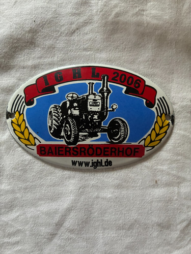 Emailleschild traktortreffen - emailleschild,