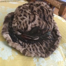 Damenhut Ozelot Mit Feder