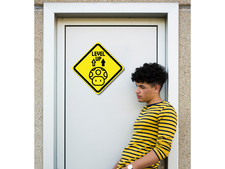 Metallbild Schild Metallwand