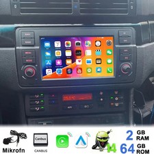 7" Android 14 2+64G für 3er BMW E46 318 320 Autoradio GPS NAVI WiFi Carplay Auto