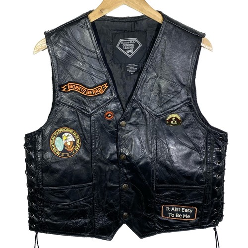 Seltene ärmellose lederjacke - seltene,