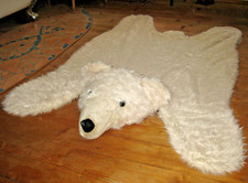 XL Motivteppich ? Eisbär ? 125x180cm Kuschelteppich superweich sauber TOP