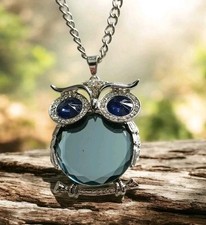 Lange Kette Anhänger Eule