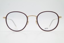 Brille Götti Switzerland DEEK Titanium Gold Weinrot Oval Brillengestell Neu