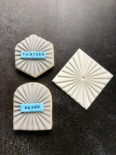 Sunburst fondant stempel - fondant,