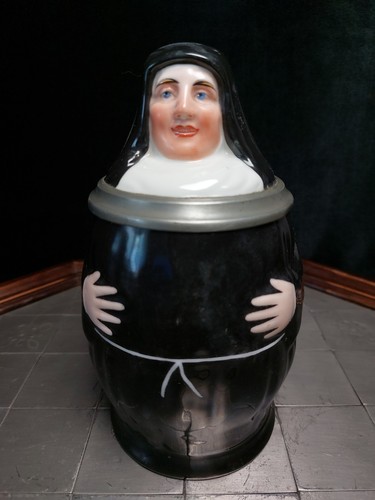 Bierkrug figurenkrug nonne - bierkrug,