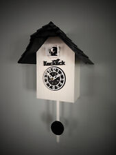 Moderne Kuckucksuhr Design Quarz Uhr  Kukuksuhr weiß schwarz Cuckoo clock