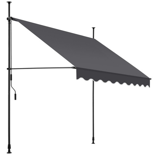 Klemmmarkise mit handkurbel - klemmmarkise,