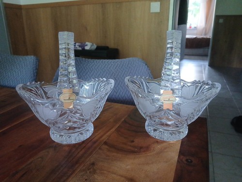 Zwei bleikristall glas - glas, korb