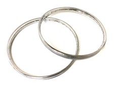 Chrom Felgen Satz Vorne + Hinten 1,5 x 17 Zoll für Zündapp, Hercules, Kreidler