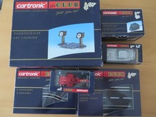 Cartronic Club Ferrari, Mercedes, Schienen, Rundenzähler, regelb. Netzteil 1/32