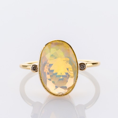 Ring aus 750er gelbgold mit - ring,