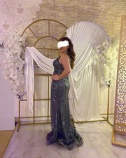 Abendkleid Ballkleid Paillettenkleid Glitzerkleid Brautjungfernkleid Mermaid M-L