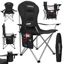 24MOVE® Campingstuhl Klappstuhl 150kg Angelstuhl gepolstert faltbar RETOURE