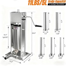 5L Edelstahl Wurstmaschine