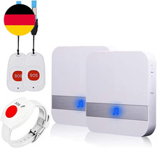 Haus Wireless Mobiler Alarm Notruf Knopf Notrufknopf Für Senioren Plug-In-Versio
