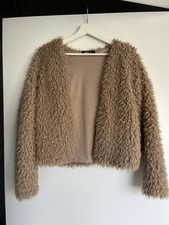 Kunstfell jacke braun gina - kunstfell,