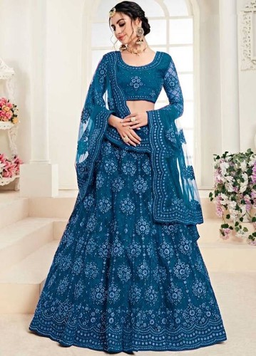 Lehenga choli blau bollywood - choli,