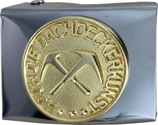 JOB Koppelschloss silber/gold Dachdecker Zimmerer Maurer Neu für Koppel 45 mm