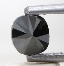 0.45tcw Schwarz Farbe Oval